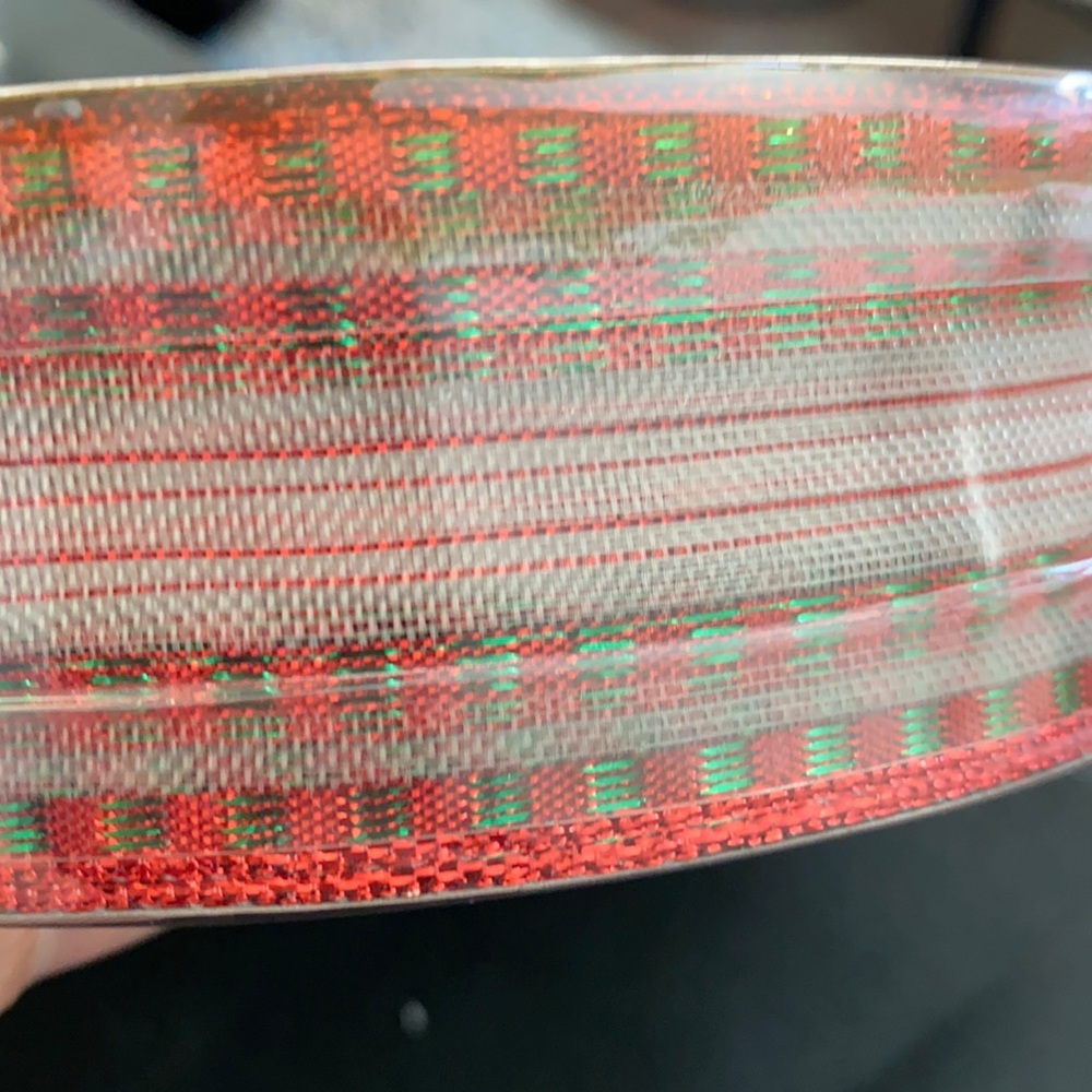 Christmas wired ribbon